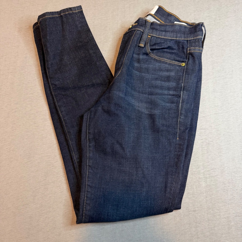 FRAME Denim Le High Skinny Jeans Dark Wash Indigo High Rise‎ Size 25